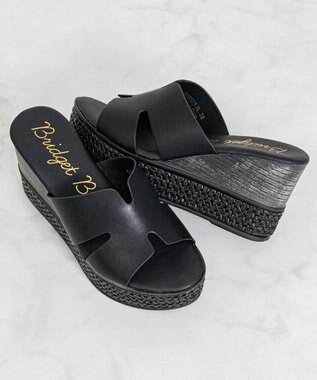 Bridget Birkin 【Bridget Birkin】サイドカットウェッジミュールサンダル
