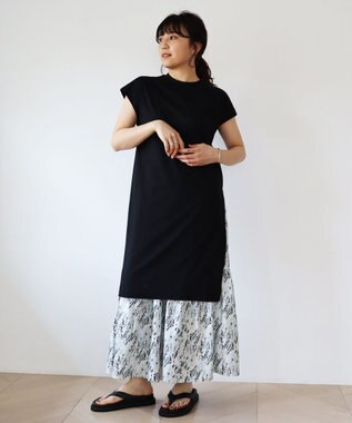 UNFILO 冷感UVケアチュニック ブラック系