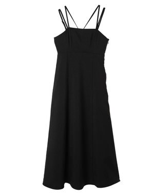 earth music&ecology ダブルストラップキャミワンピース Black
