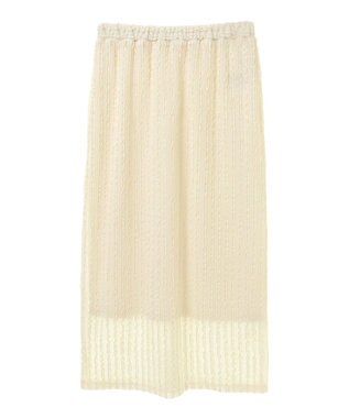 earth music&ecology ベルティカルフリルナロースカート Off White