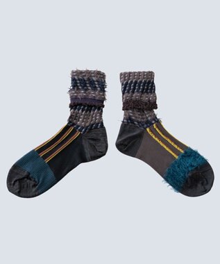 COQ ミケネコテイル リバーシブルファーソックス ブラック