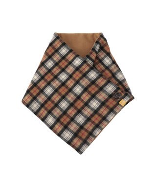 MOONBAT WEB限定【洗える】ミエル (miel) カシミヤ100％ チェックボタン付きマフラー ベージュ