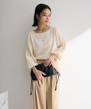 Green Parks ＳＥＴ２点　ネックレス＋マジョリカプルオーバー Ivory