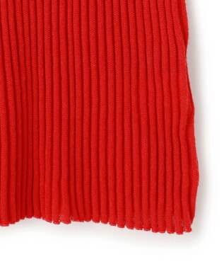 uncrave シアーストライプニット タートルトップス レッド