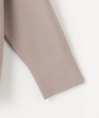 自由区 【WEB限定カラーあり】【セットアップ対応・洗える】レーヨンストレッチモックネック ニット Lモーブ×オフ