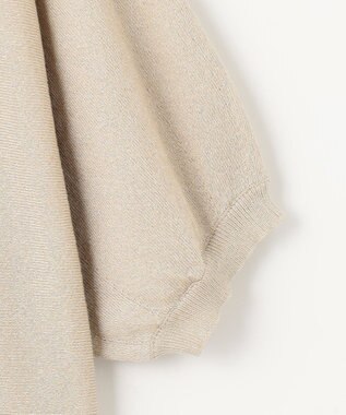 ANY 【洗濯機可/UVケア】ラメニットドルマンプルオーバー ベージュラメ