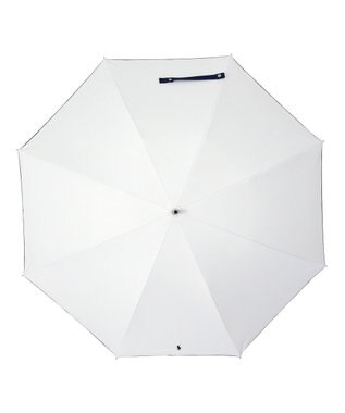 MOONBAT POLO RALPH LAUREN 晴雨兼用日傘 長傘 ワンポイントPP 一級遮光 遮熱 UV オフホワイト