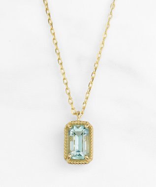 TOCCA 【WEB＆数量限定】CROCHET OF COLOR  NECKLACE K10 アクアマリン ネックレス アクアマリン