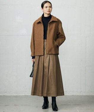 自由区 【カタログ掲載】ボアコンビ アウター キャメル