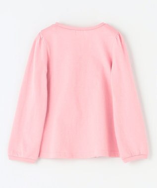 ANY KIDS ガーリーアート 長袖Tシャツ ピンク（リボン×サクランボ）