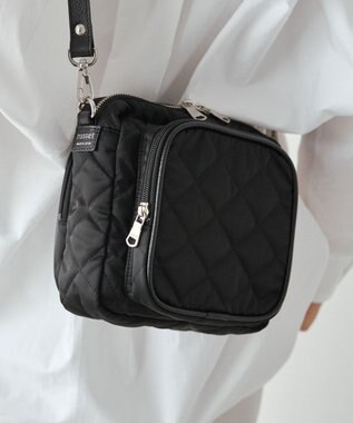 russet 【2025AW新作】キルティングスクエアショルダーバッグ(SF-257) Black