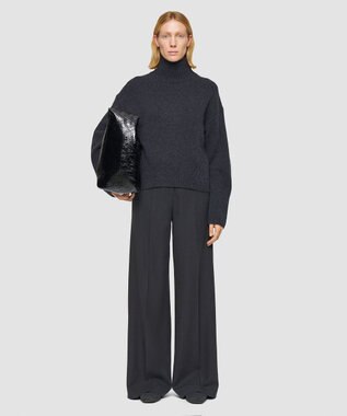 JOSEPH 【洗える】リュクスカシミヤハイネックニット Dark smoke