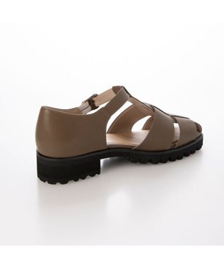 ing <ing>スクエアトゥグルカサンダル オーク