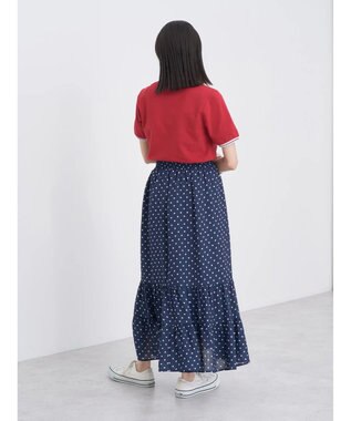 earth music&ecology ハートロゴ刺繍ポロ Blue