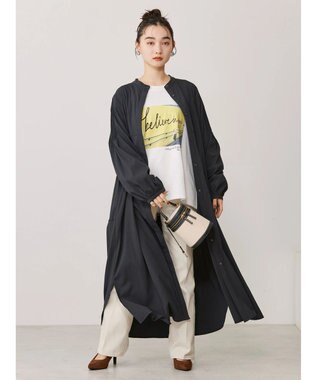 AMERICAN HOLIC フレアシャツワンピース Black