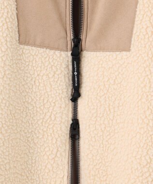 JOSEPH ABBOUD MOUNTAIN 【Eco素材】ポーラテック ボアフリース ブルゾン アイボリー系
