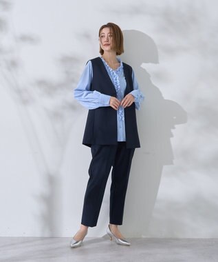 YECCA VECCA ノーカラージレ Navy