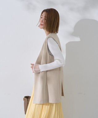 YECCA VECCA ノーカラージレ Light Beige