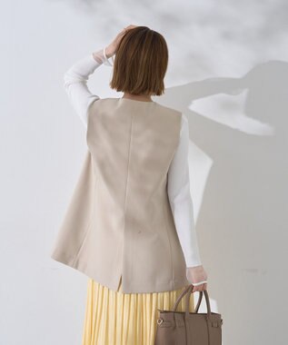 YECCA VECCA ノーカラージレ Light Beige