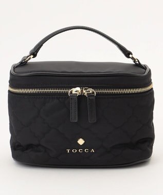TOCCA CHECKER CLOVER VANITY ヴァニティバッグ ブラック系