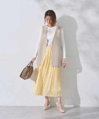 YECCA VECCA ノーカラージレ Light Beige