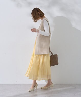 YECCA VECCA ノーカラージレ Light Beige