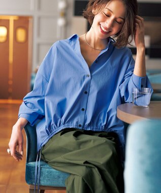 UNFILO アシンメトリー ラップパンツ カーキ