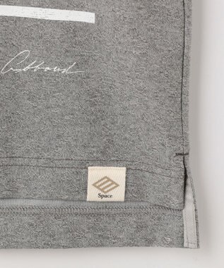 JOSEPH ABBOUD MOUNTAIN 【SPACE／UNISEX】スラブプレーティングボーダープリント Tシャツ ライトグレー系2