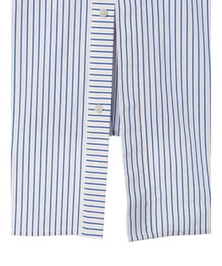 AMERICAN HOLIC イージーケアバックオープンシャツチュニック Blue