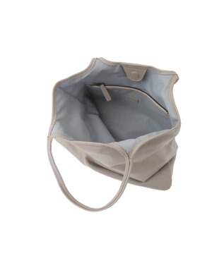 genten フェザートート トートバッグ ライトグレー