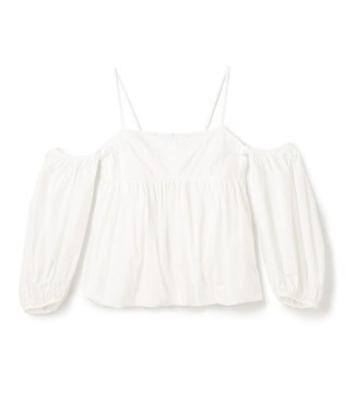 BEIGE， PROTAGONISTA / パフブラウス White