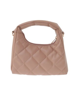 earth music&ecology スタッズキルトバッグ Light Brown