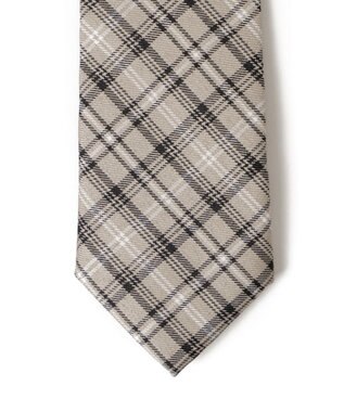 WEGO 【SCHOOL ITEM】柄ネクタイ9 ベージュチェック1