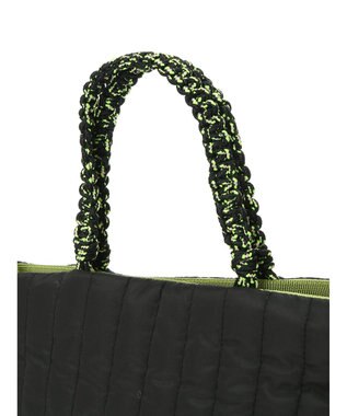 Green Parks ・ＴＯＲＣＨ　ロープキルトバッグ Black