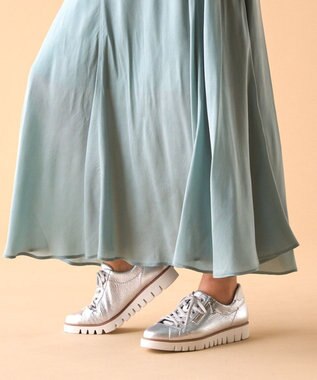 Dominic3 サイドジップレザースニーカー ブラック