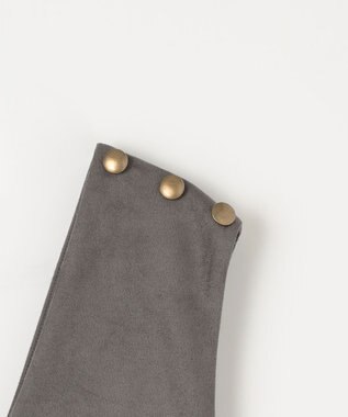 ANY L 【洗濯機可能/ストレッチ】スエードライクジャンスカ チャコール