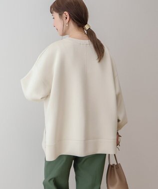 AMERICAN HOLIC クルーネックサイドドットポンチプルオーバー Gray Beige