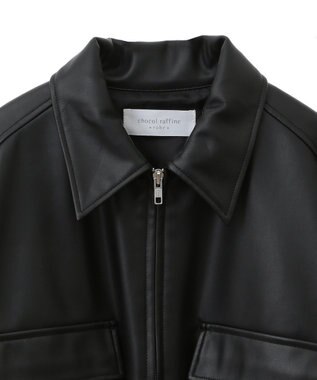 Green Parks フェイクレザージャケット Black