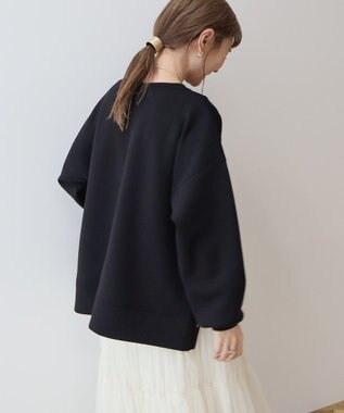 AMERICAN HOLIC クルーネックサイドドットポンチプルオーバー Gray Beige