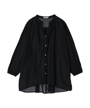 CRAFT STANDARD BOUTIQUE インド綿スキッパーチュニック Black