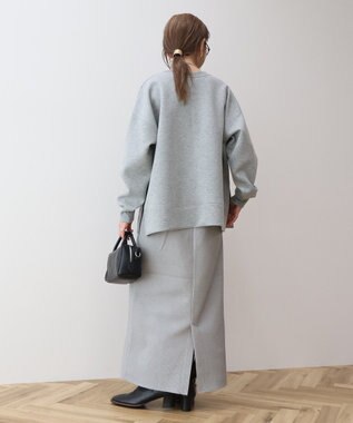 AMERICAN HOLIC クルーネックサイドドットポンチプルオーバー Gray Beige