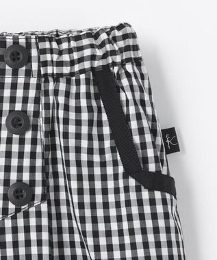 組曲 KIDS 【150-160cm】ギンガム パンツ ブラック系3