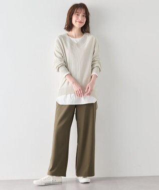 ANY リブポイントテールＴシャツ オフ