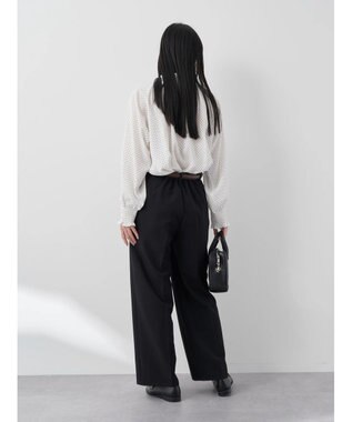 earth music&ecology シャーリングネックブラウス Dot