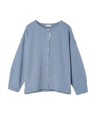 CRAFT STANDARD BOUTIQUE 裏毛リングドットカーディガン Sax