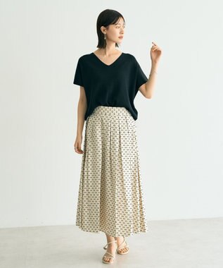 YECCA VECCA Vネックドルマンニット Camel