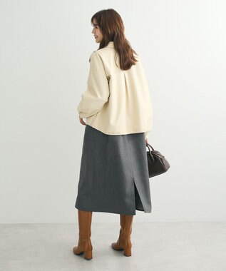 Green Parks フェイクレザージャケット Ivory