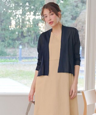 Tiaclasse 【おのののかさん着用】ショートトッパーカーディガン ネイビー