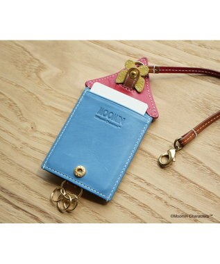 genten MOOMIN collection キークロシェット「ムーミンやしき」 ブルー