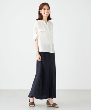 SHARE PARK LADIES サッカーフレアスカート ネイビー系